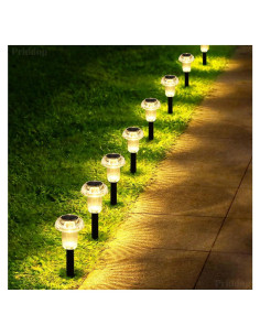 Luces Solares para Jardín Priddop 8 LED Hongo Impermeables