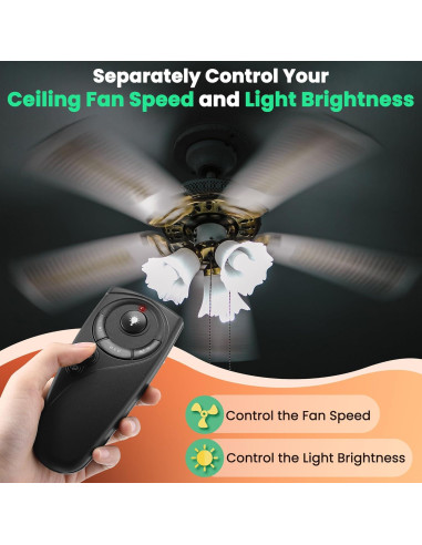 Control Remoto Inalámbrico para Ventilador de Techo Dunkive UC7083T