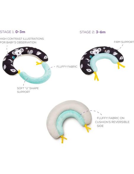 Cojín 2-en-1 Taf Toys para Bebés 0-6M - Panda Crinkle Cojín 2-en-1 Taf Toys para Bebés 0-6M - Panda Crinkle