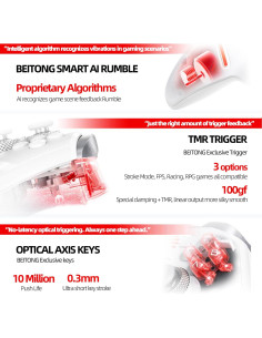 Controlador Inalámbrico BEITONG KP40 con Base de Carga 2