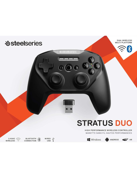Controlador Inalámbrico SteelSeries Stratus Duo para Android y Windows - Renovado