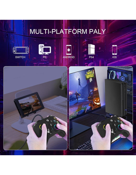 Controlador con cable Ugame para Xbox Series X|S y PC, RGB Controlador con cable Ugame para Xbox Series X|S y PC, RGB