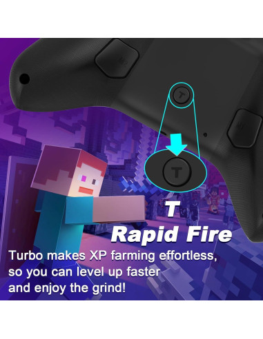 Controlador con cable Ugame para Xbox Series X|S y PC, RGB