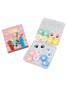 18 Tapas de Pulgar Silicona Yeconire para Joy-Con y Xbox