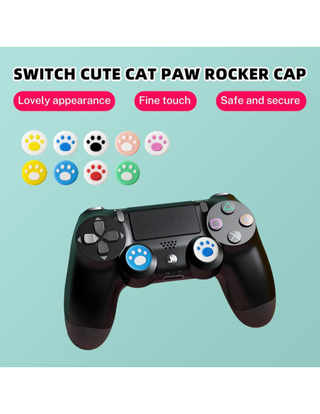 18 Tapas de Pulgar Silicona Yeconire para Joy-Con y Xbox