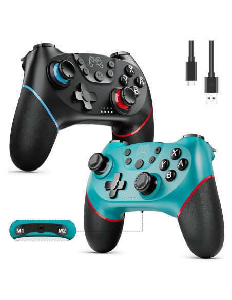 Controladores Inalámbricos Diswoe para Switch 2 en 1 con Mapeo