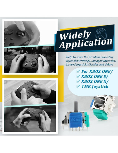4 Joysticks Electromagnéticos TMR para Xbox One S/X YWLRONG