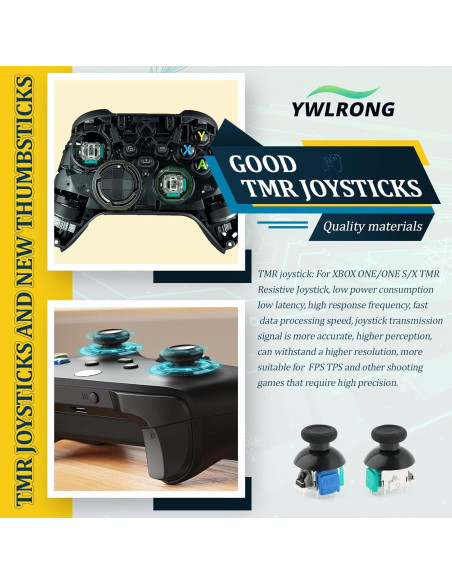 4 Joysticks Electromagnéticos TMR para Xbox One S/X YWLRONG