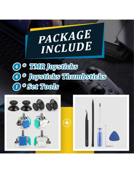 4 Joysticks Electromagnéticos TMR para Xbox One S/X YWLRONG
