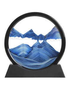 Pintura de Arena 3D KPNUWN 18 cm Azul Decoración Relajante