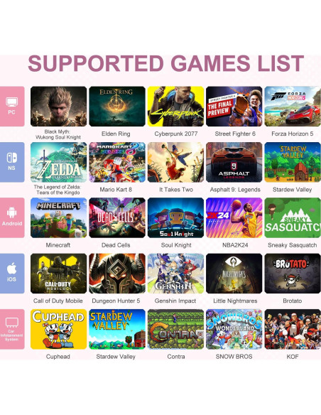 Controlador de Juegos Inalámbrico PXN P5 para PC y Switch