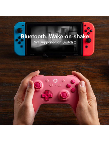 Controlador Bluetooth 8BitDo Rosa para Switch 2 y Switch