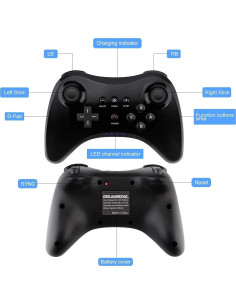 Joystick Inalámbrico Bluetooth SIBIONO para Nintendo Wii U 2