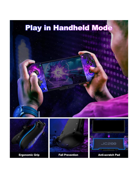 Controlador Inalámbrico Spican para Nintendo Switch/OLED - Joypad Ergonómico con Luces