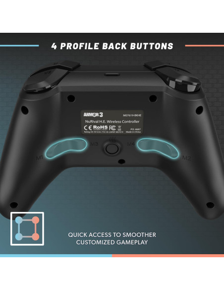 Controlador Pro Inalámbrico Hyperkin NuRival Armor 3 para Nintendo Switch