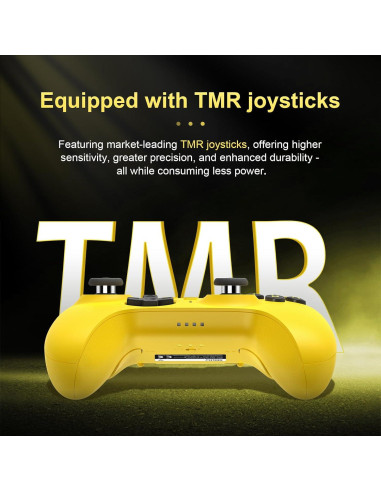 Controlador Bluetooth 8BitDo Ultimate 2 para Switch y PC Amarillo