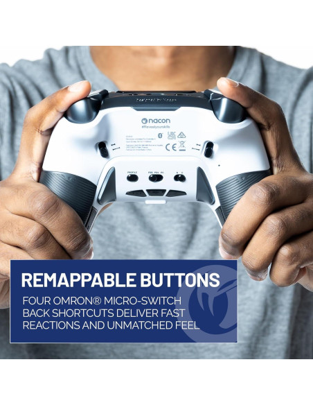 Controlador Inalámbrico NACON Revolution 5 Pro PS5/PS4/PC - Blanco