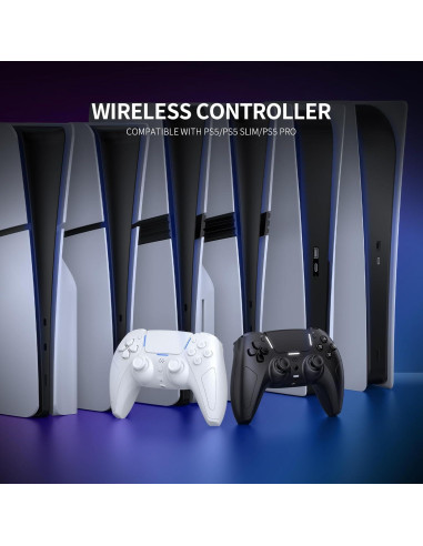 Controlador Inalámbrico JDDWIN para PS5/PC/Steam Deck - Negro