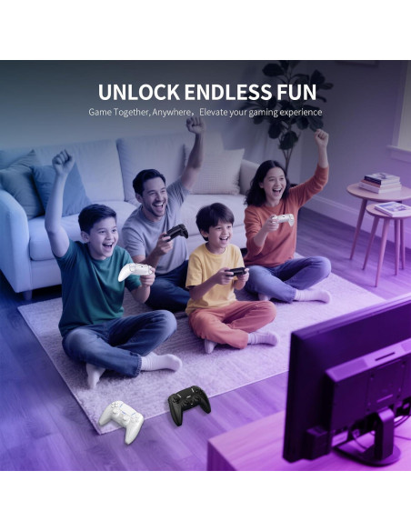 Controlador Inalámbrico JDDWIN para PS5/PC/Steam Deck - Negro