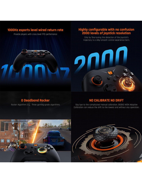 Controlador Inalámbrico de Juego BIGBIG WON Gale - 4 Botones Personalizados