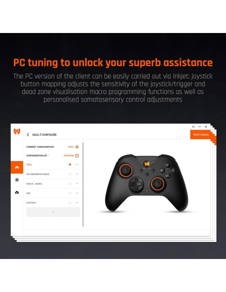 Controlador Inalámbrico de Juego BIGBIG WON Gale - 4 Botones Personalizados