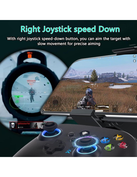 Controlador Inalámbrico YUYIU 2.4G para PC y Switch RGB Controlador Inalámbrico YUYIU 2.4G para PC y Switch RGB