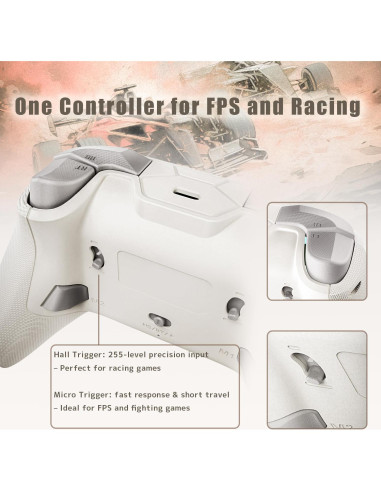 Controlador Inalámbrico PeriphX PX808 para PC y Consolas