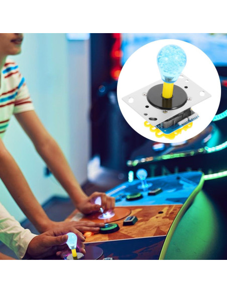 Joystick de Reemplazo Hemoton con Bola de Cristal Multicolor - Compatible Consolas Retro