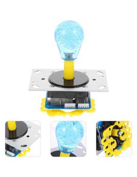 Joystick de Reemplazo Hemoton con Bola de Cristal Multicolor - Compatible Consolas Retro
