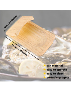 Abrazadera de Madera para Abrir Ostras S-SNAIL-OO 8x13cm 2