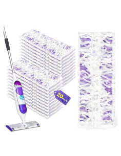 20 Almohadillas Desechables Bisenkud para Mopa Power Mop