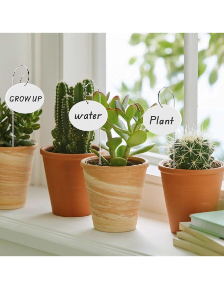 25 Etiquetas de Acrílico para Jardín Morledoa con Estacas