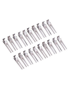50 Clips para Cabello de Doble Pin Metalizados 4.5 cm