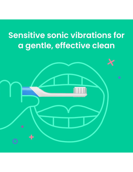 Cepillo de dientes eléctrico Quip para niños azul con temporizador