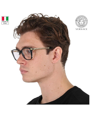 Gafas No Polarizadas Versace VE3340U para Hombres - Acetato Negro