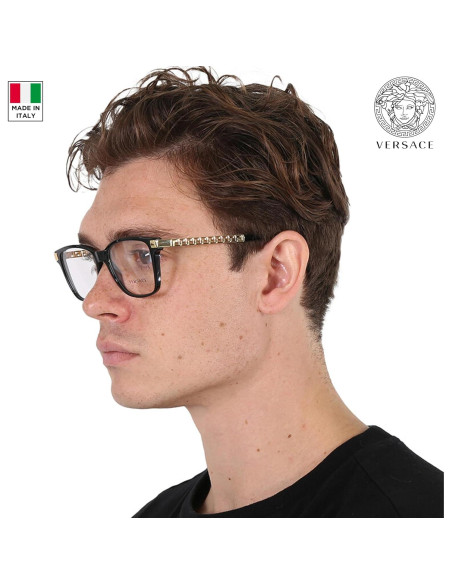 Gafas No Polarizadas Versace VE3340U para Hombres - Acetato Negro