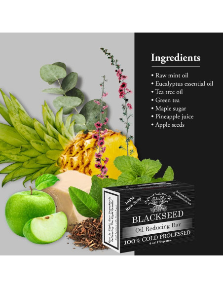 Jabón Natural Crudo Yadain Semilla Negra 170g Hidratante