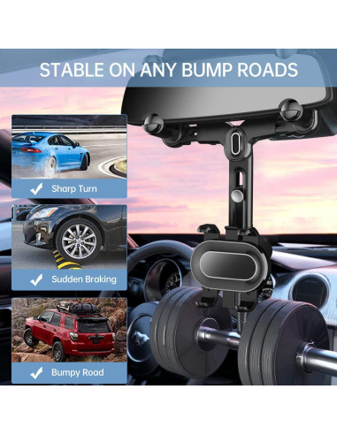 Soporte para Teléfono en Espejo Retrovisor Auto Light 4U