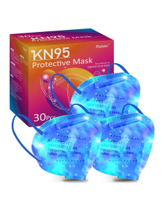 Mascarillas KN95 Rasav 5 Capas Multicolor Paquete de 30