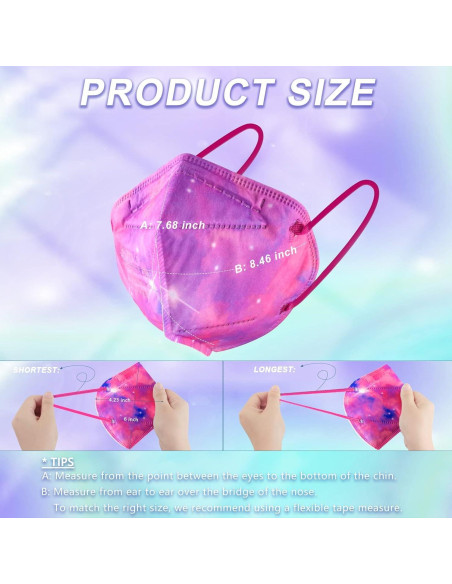 Mascarillas KN95 Rasav 5 Capas Multicolor Paquete de 30