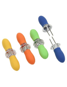 Soportes de maíz Chef Craft EZ Store, juego de 8 piezas, colores variados