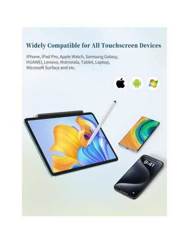 Lápiz Stylus 2-en-1 Accokids para Pantallas Táctiles - Negro/Blanco