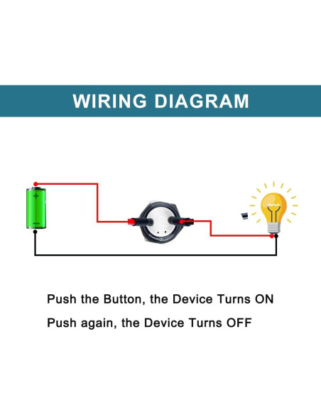 5 Interruptores de Botón Pulsador DMWD 12mm IP66 Negro 5 Interruptores de Botón Pulsador DMWD 12mm IP66 Negro