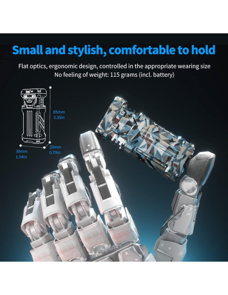 Linterna de Bolsillo WUBEN X2 1800 Lúmenes Recargable IP68