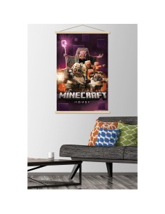 Póster de Pared Collage Cerdo A Minecraft Movie 86.4x56.8cm 2