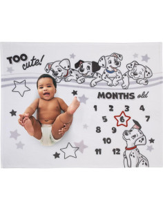 Manta de Hitos para Bebés Disney 101 Dálmatas 101.6x127 cm 2