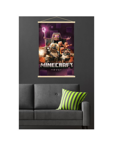 Póster de Pared Collage Cerdo A Minecraft Movie 86.4x56.8cm