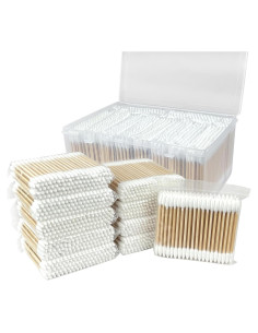 Hisopos de Algodón Doble Punta Garrelett - 1000 Unidades