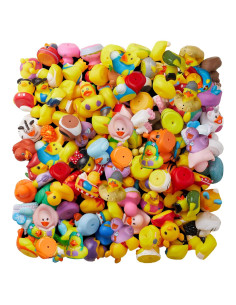 Paquete de 100 Patitos de Goma ValenLyra - Juguetes de Baño