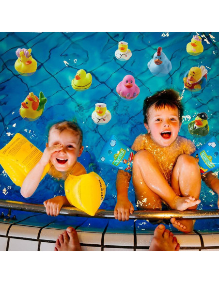 Paquete de 100 Patitos de Goma ValenLyra - Juguetes de Baño
